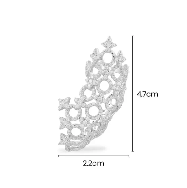 Boucles D'Oreilles^APM Monaco Boucle D'Oreille Individuelle Ear Cuff Meteorites Et Cercles - Argent