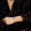 Bracelets^APM Monaco Bracelet Ajustable Carre Violet