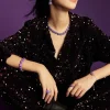Bracelets^APM Monaco Bracelet Ajustable Carre Violet