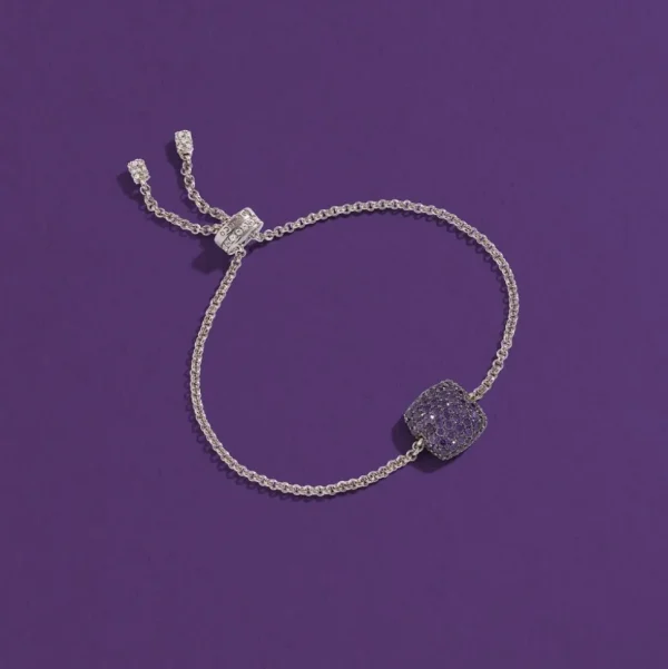 Bracelets^APM Monaco Bracelet Ajustable Carre Violet