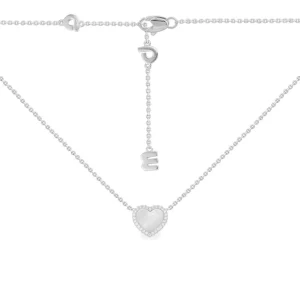 Colliers^APM Monaco Collier Ajustable Mini Coeur En Nacre - Argent