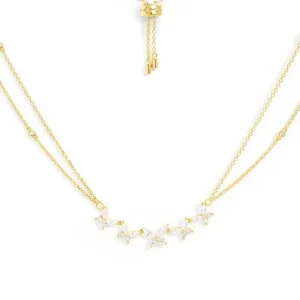 Colliers^APM Monaco Collier Ajustable Papillon Double Chaine