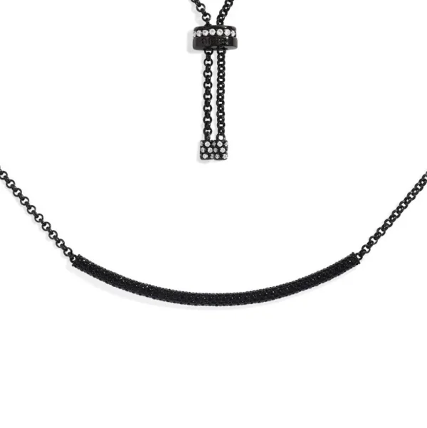 Colliers^APM Monaco Collier Ajustable Pave Noir