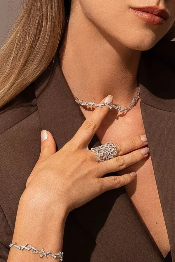Colliers^APM Monaco Collier Ajustable Pendentif Festival - Argent